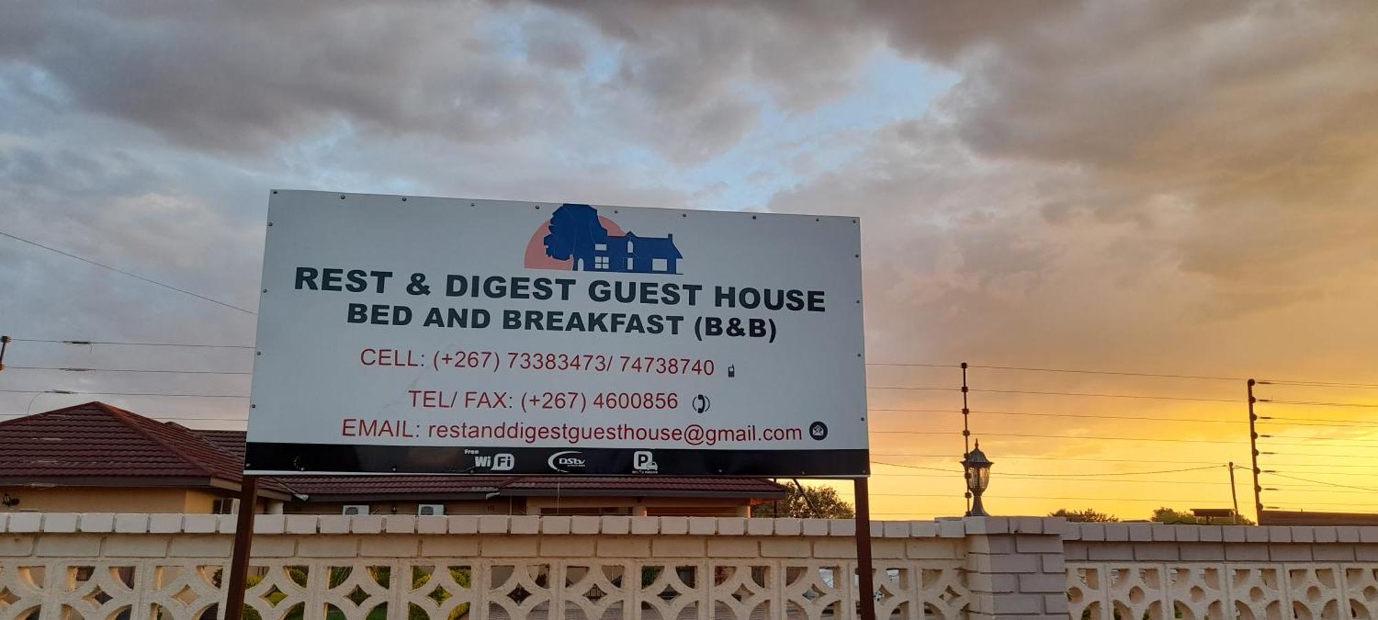 Rest & Digest Bed & Breakfast Serowe Bagian luar foto
